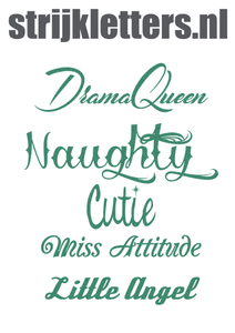 Vel Strijkletters Cutie Glitter Emerald Glitter 427 - afb. 1