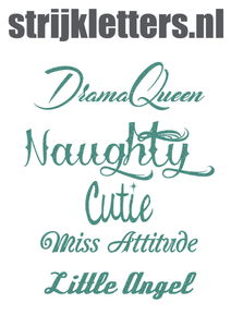 Vel Strijkletters Cutie Glitter Jade Glitter 482 - afb. 1