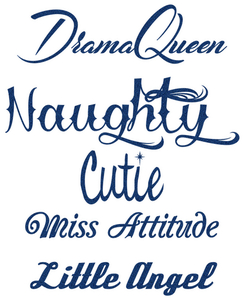 Vel Strijkletters Cutie Glitter Navy Blue Glitter 423 - afb. 2