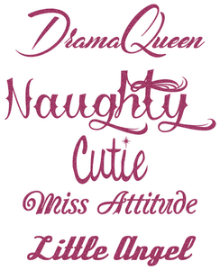 Vel Strijkletters Cutie Glitter Pink Glitter 457 - afb. 2