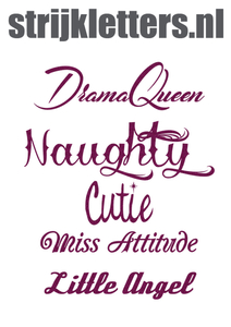 Vel Strijkletters Cutie Glitter Hot Pink Glitter 432 - afb. 1