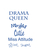 Vel Strijkletters Drama Queen Glitter Blauw - afb. 2