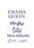 Vel Strijkletters Drama Queen Glitter Paars - afb. 2