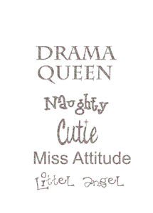 Vel Strijkletters Drama Queen Glitter Regenboog - afb. 2