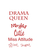 Vel Strijkletters Drama Queen Design Leer Rood - afb. 2