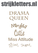 Vel Strijkletters Drama Queen Design Slang - afb. 1