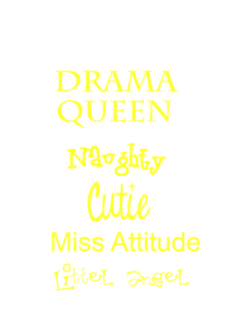 Vel Strijkletters Drama Queen Flex Neon Geel - afb. 2