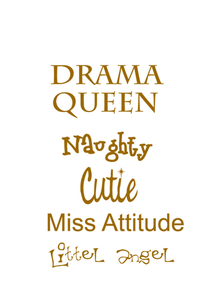 Vel Strijkletters Drama Queen Flex Antique Goud - afb. 2