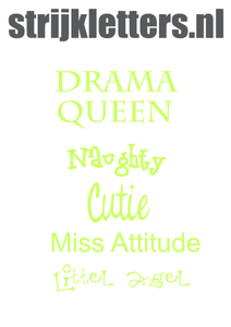Vel Strijkletters Drama Queen Flock Anijs - afb. 1