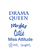 Vel Strijkletters Drama Queen Flock Kobalt Blauw - afb. 2