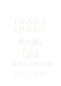Vel Strijkletters Drama Queen Glitter Wit - afb. 2