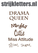 Vel Strijkletters Drama Queen Glitter Bruin - afb. 1