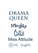 Vel Strijkletters Drama Queen Glitter Navy - afb. 2