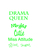 Vel Strijkletters Drama Queen Glow in the dark Glow in the Dark Groen - afb. 2