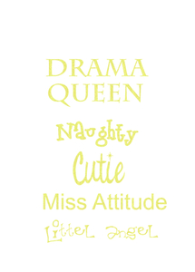 Vel Strijkletters Drama Queen Glitter Neon Yellow Glitter 446 - afb. 2