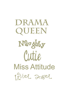 Vel Strijkletters Drama Queen Glitter Champagne Glitter 490 - afb. 2