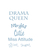 Vel Strijkletters Drama Queen Glitter Neon Blauw Glitter - afb. 2