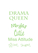 Vel Strijkletters Drama Queen Glitter Neon Groen Glitter - afb. 2