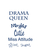 Vel Strijkletters Drama Queen Glitter Navy Blue Glitter 423 - afb. 2