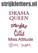 Vel Strijkletters Drama Queen Glitter Burgundy  Glitter 422 - afb. 1