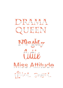 Vel Strijkletters Drama Queen Glitter Rainbow Coral Glitter ST - afb. 2