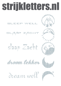 Vel Strijkletters Droom Lekker Design Metaalpop - afb. 1