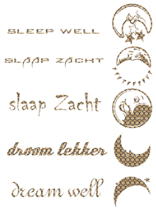 Vel Strijkletters Droom Lekker Design Slang - afb. 2