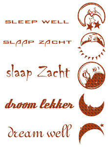 Vel Strijkletters Droom Lekker Design Zebra Tijger - afb. 2