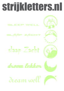 Vel Strijkletters Droom Lekker Glow in the Dark - afb. 1