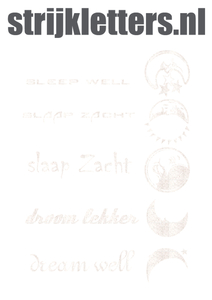 Vel Strijkletters Droom Lekker Glitter White Glitter 444 - afb. 1