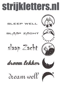 Vel Strijkletters Droom Lekker Glitter Black Glitter 458 - afb. 1