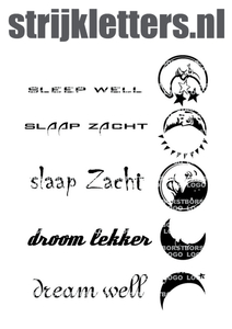 Vel Strijkletters Droom Lekker Flex BORSTLOGO - afb. 1