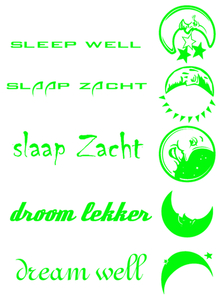 Vel Strijkletters Droom Lekker Glow in the Dark Groen - afb. 2