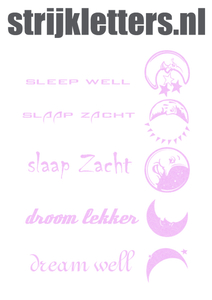 Vel Strijkletters Droom Lekker Glitter Neon Purple 480 - afb. 1