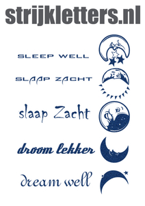 Vel Strijkletters Droom Lekker Glitter Navy Blue Glitter 423 - afb. 1