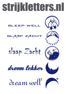 Vel Strijkletters Droom Lekker Glitter Royal Blue Glitter 489 - afb. 1