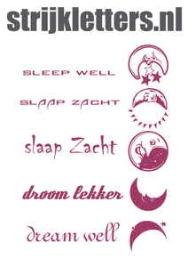 Vel Strijkletters Droom Lekker Glitter Pink Glitter 457 - afb. 1