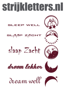 Vel Strijkletters Droom Lekker Glitter Burgundy  Glitter 422 - afb. 1