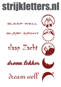 Vel Strijkletters Droom Lekker Glitter Red Glitter 456 - afb. 1