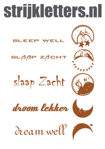 Vel Strijkletters Droom Lekker Glitter Copper 426 - afb. 1