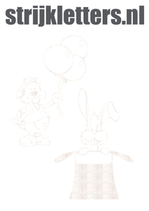 Vel Strijkletters Fun Glitter White Glitter 444 - afb. 1