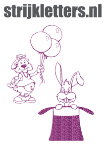 Vel Strijkletters Fun Glitter Lavender 428 - afb. 1