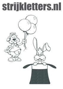 Vel Strijkletters Fun Glitter Grey Glitter 459 - afb. 1