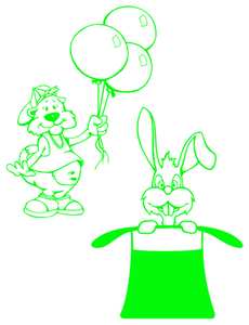 Vel Strijkletters Fun Glow in the Dark Groen - afb. 2