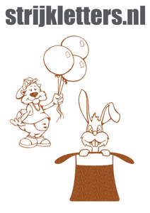 Vel Strijkletters Fun Glitter Copper 426 - afb. 1