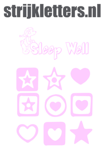 Vel Strijkletters Sleep Well Flex Baby Rose - afb. 1