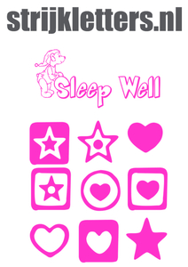 Vel Strijkletters Sleep Well Flex Magenta - afb. 1