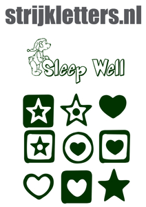Vel Strijkletters Sleep Well Flex Donker Groen - afb. 1