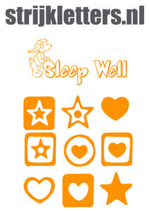Vel Strijkletters Sleep Well Flex Neon Oranje - afb. 1