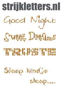 Vel Strijkletters Good Night Mirror Goud - afb. 1